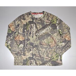 Mossy‎ Oak Long Sleeve Camo T-Shirt Mens 3XL. Scent Control Camoflauge.